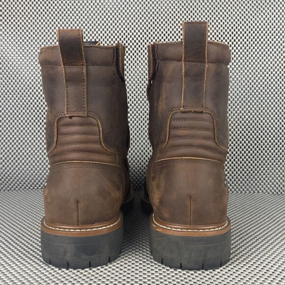 XPD X-Nashville H2Out Motorcycle Boots Mens 9.5 Brown Leather Zipper Casual main image 10